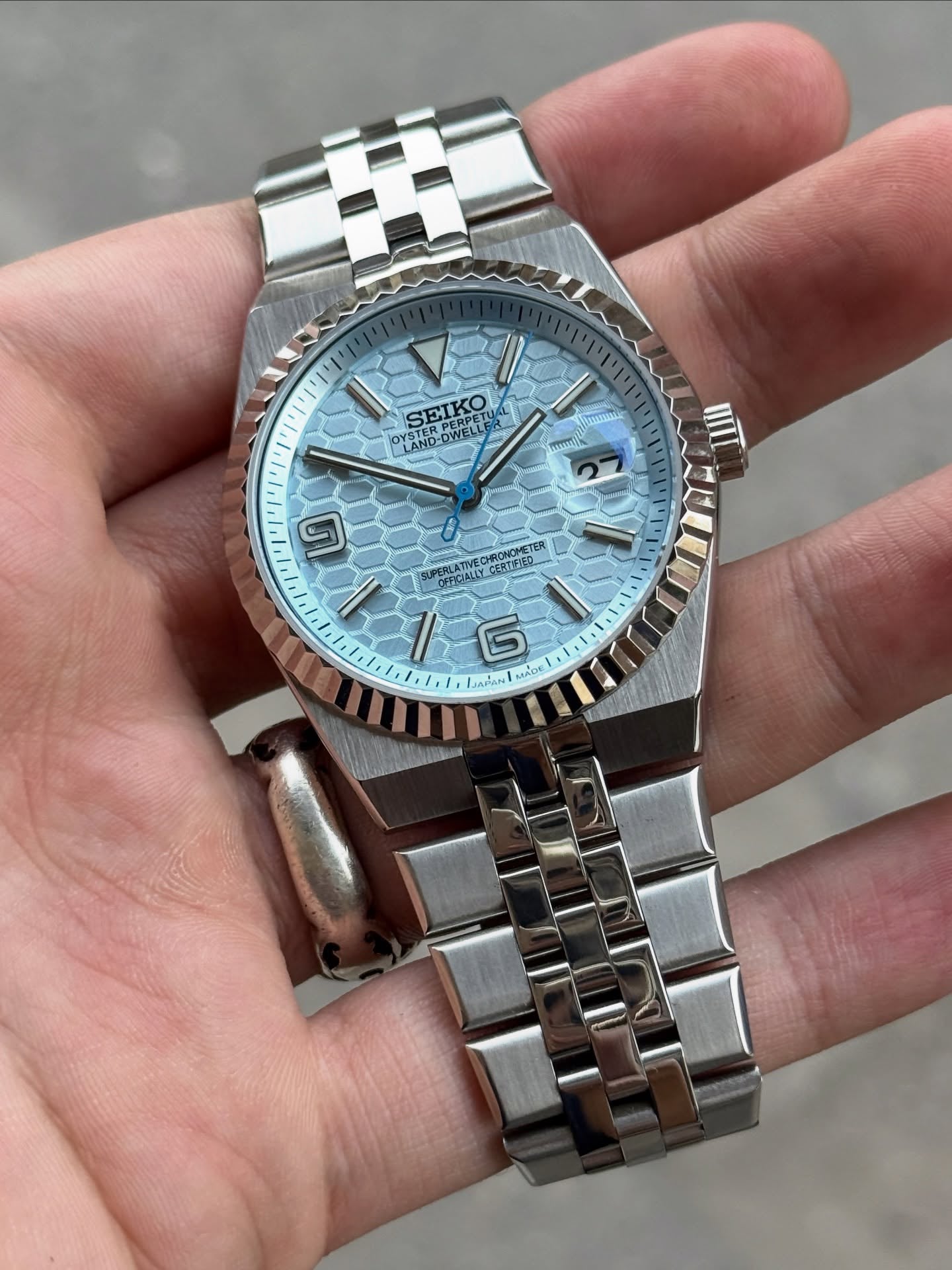 Seiko Land-Dweller Ice Honeycomb - Noirval