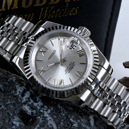 Seiko Datejust Roman Silver - Noirval