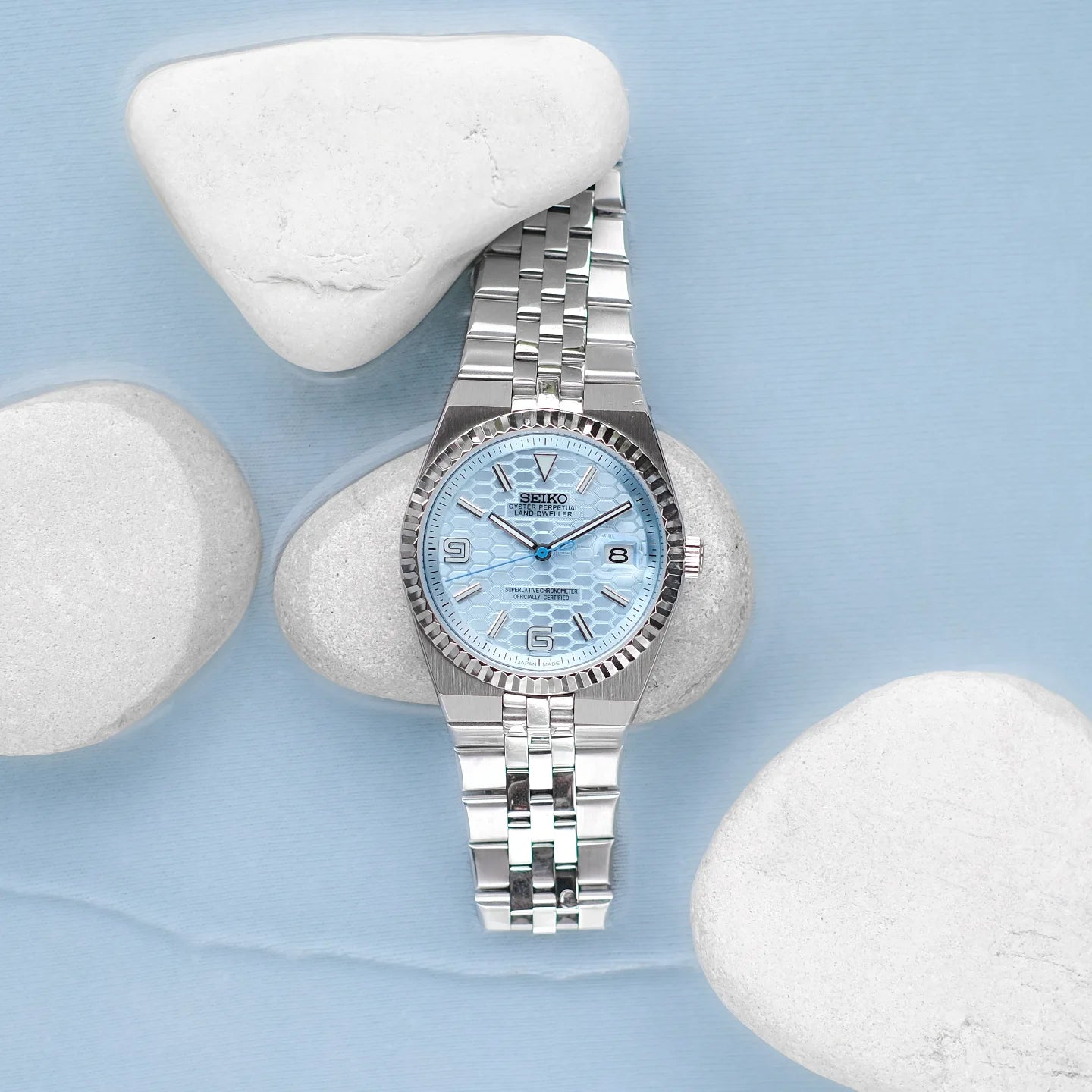 Seiko Land-Dweller Ice Honeycomb - Noirval