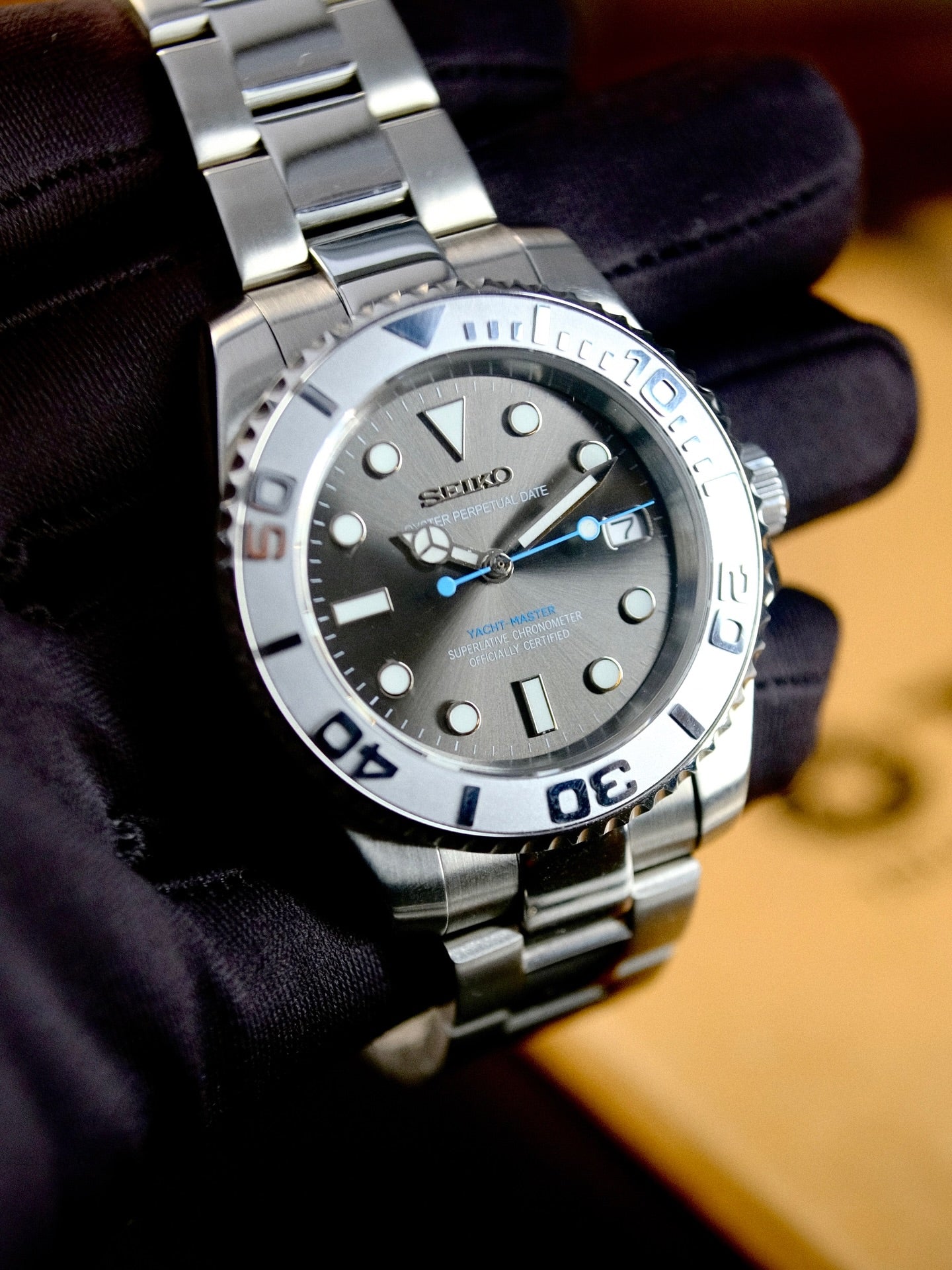 Seiko Yacht Master Rhodium - Noirval