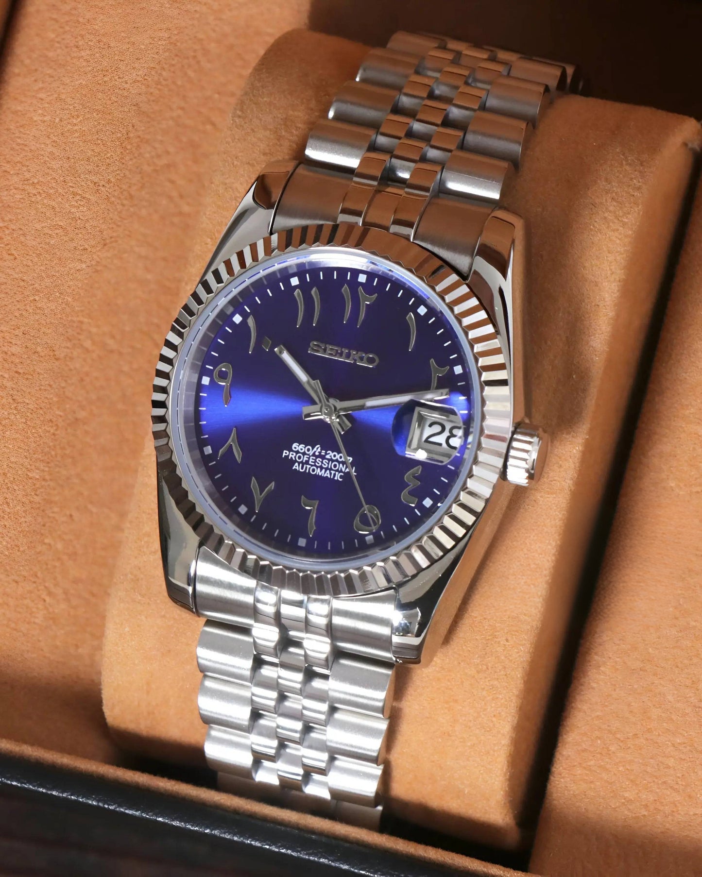 Seiko Datejust Royal Blue Arabic - Noirval