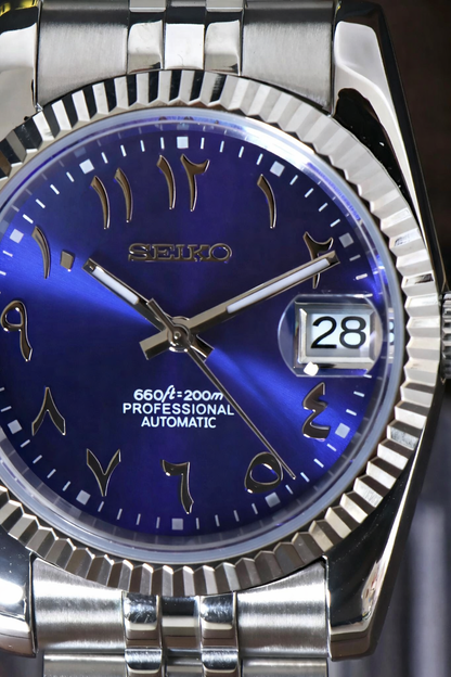 Seiko Datejust Royal Blue Arabic - Noirval
