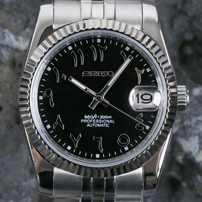 Seiko Datejust Black Arabic - Noirval