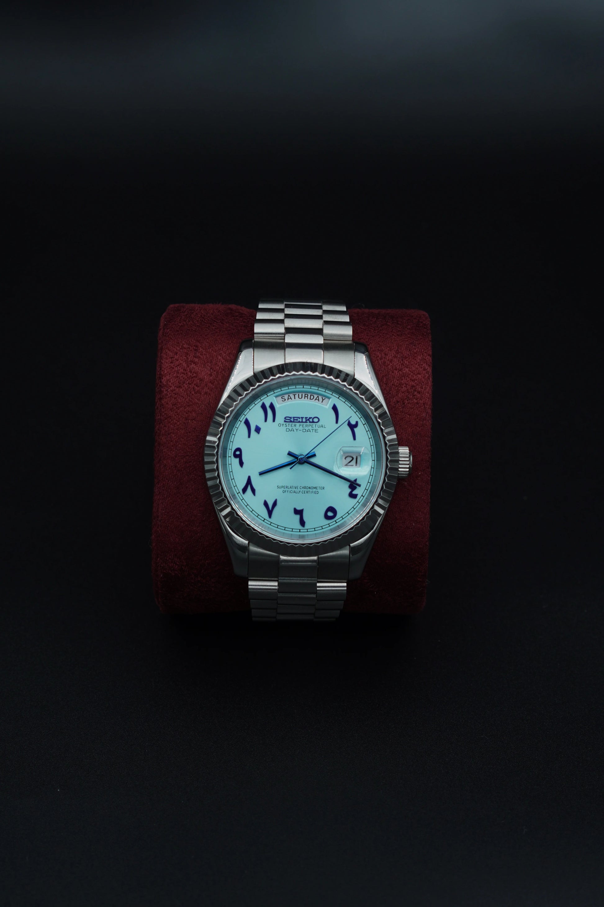 Seiko Day-Date Arctic Blue Dial - Noirval