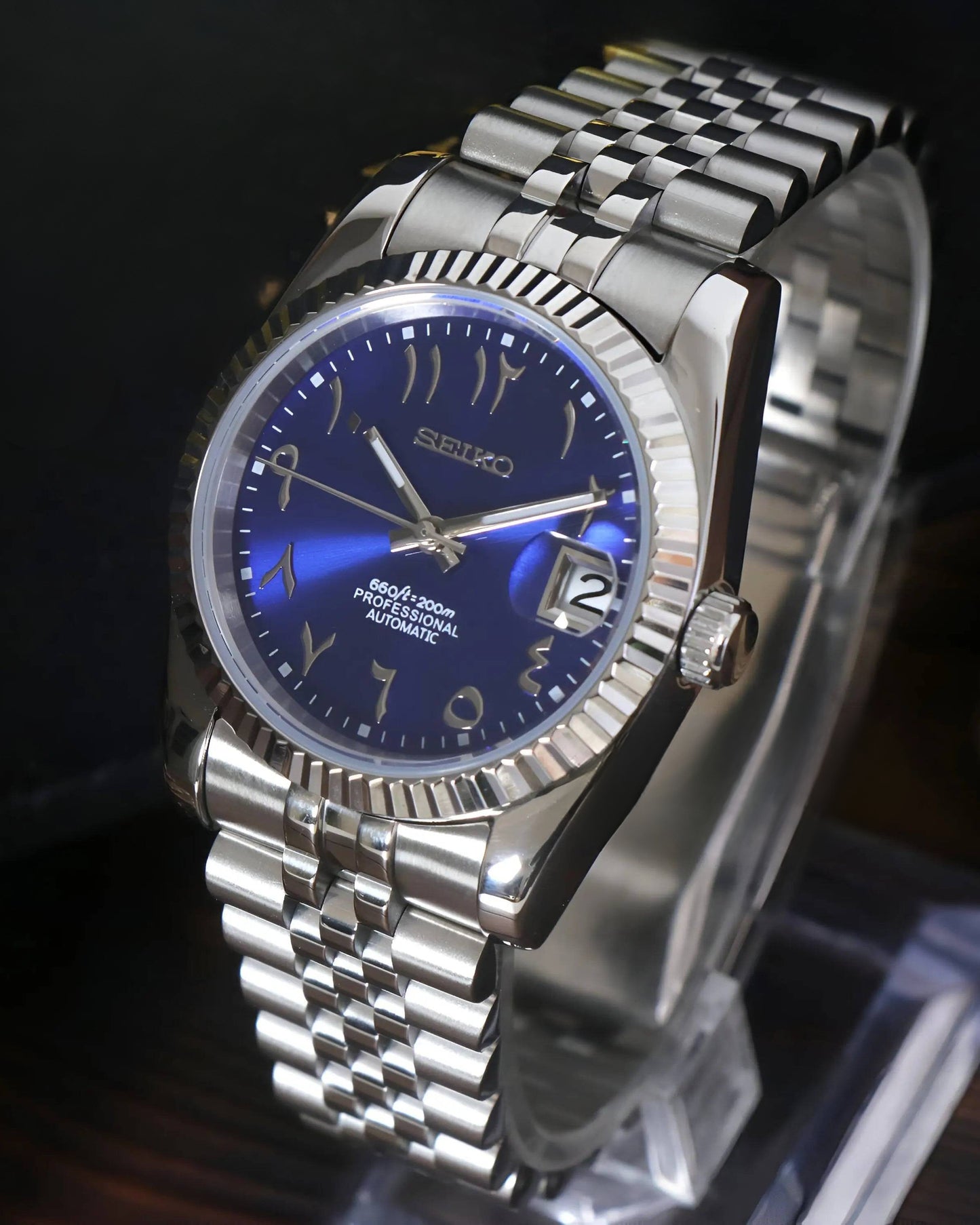 Seiko Datejust Royal Blue Arabic - Noirval