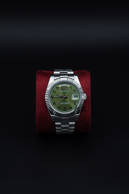 Seiko Day-Date Olive Arabic - Noirval