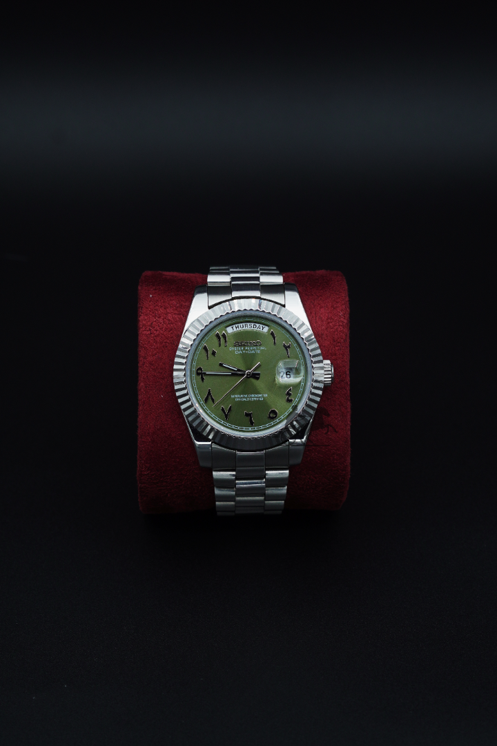 Seiko Day-Date Olive Arabic