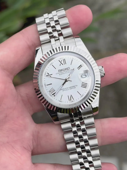 Seiko Datejust Roman Silver - Noirval