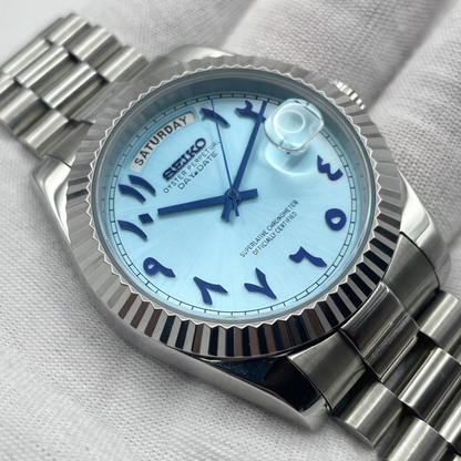 Seiko Day-Date Arctic Blue Dial - Noirval