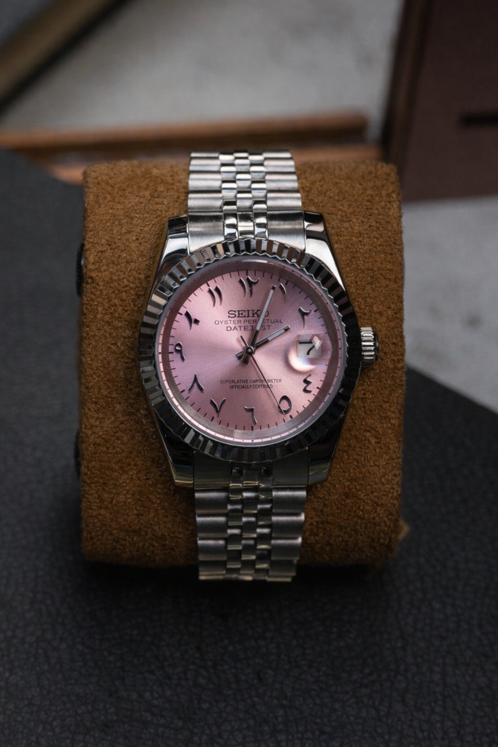 Seiko Datejust Arabic Pink - Noirval
