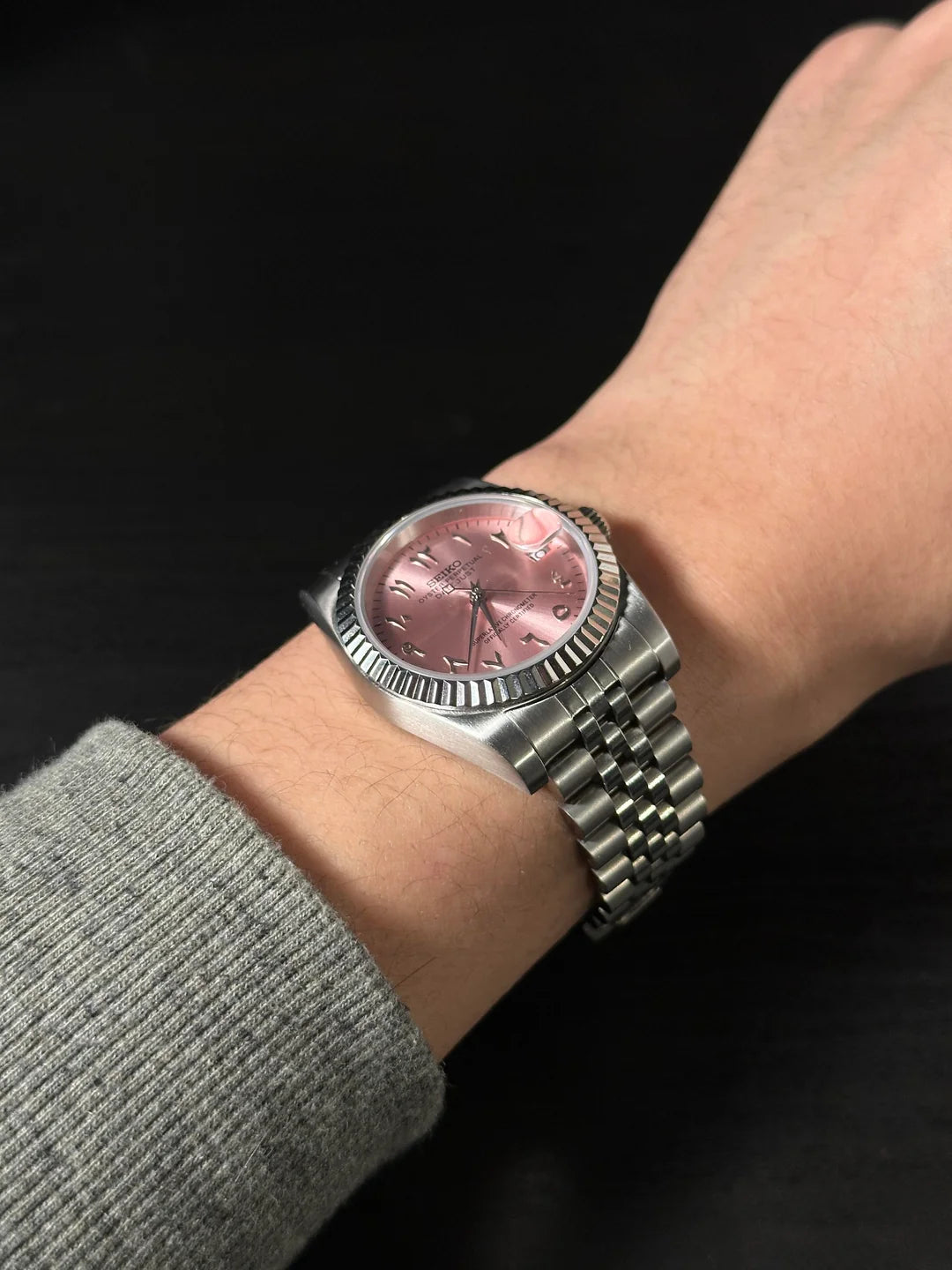 Seiko Datejust Arabic Pink - Noirval